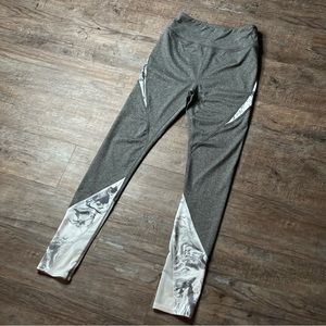 SO Grey & White MeshLeggings
